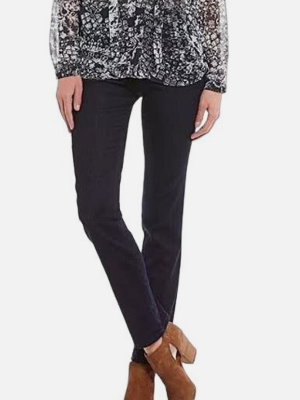 NYDJ Black Slim Straight Leg Women's Jeans Size 8
